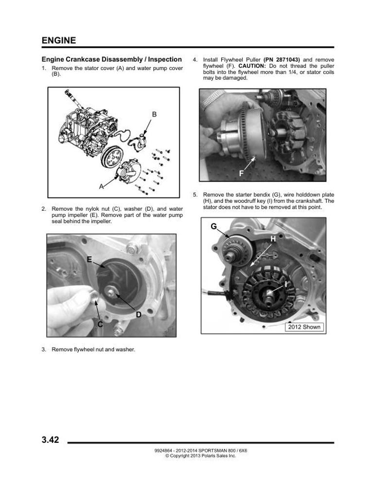 Polaris Sportsman 800 EFI Service Manual service manual preview page 4