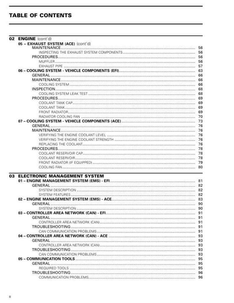 2023 Skidoo Tundra 600 900 Service Manual service manual preview page 4
