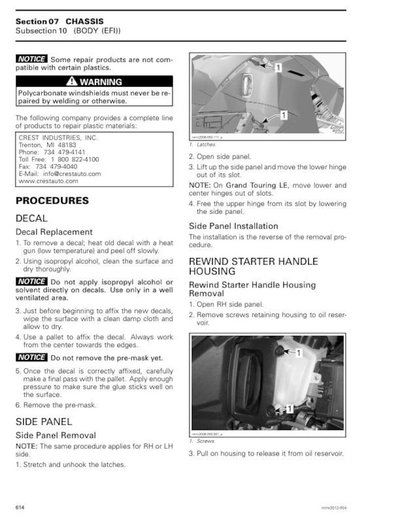 2023 Skidoo Renegade 600 850 900 Service Manual service manual preview page 10