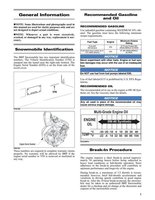 2023 Skidoo MXZ200 Service Manual service manual preview page 2