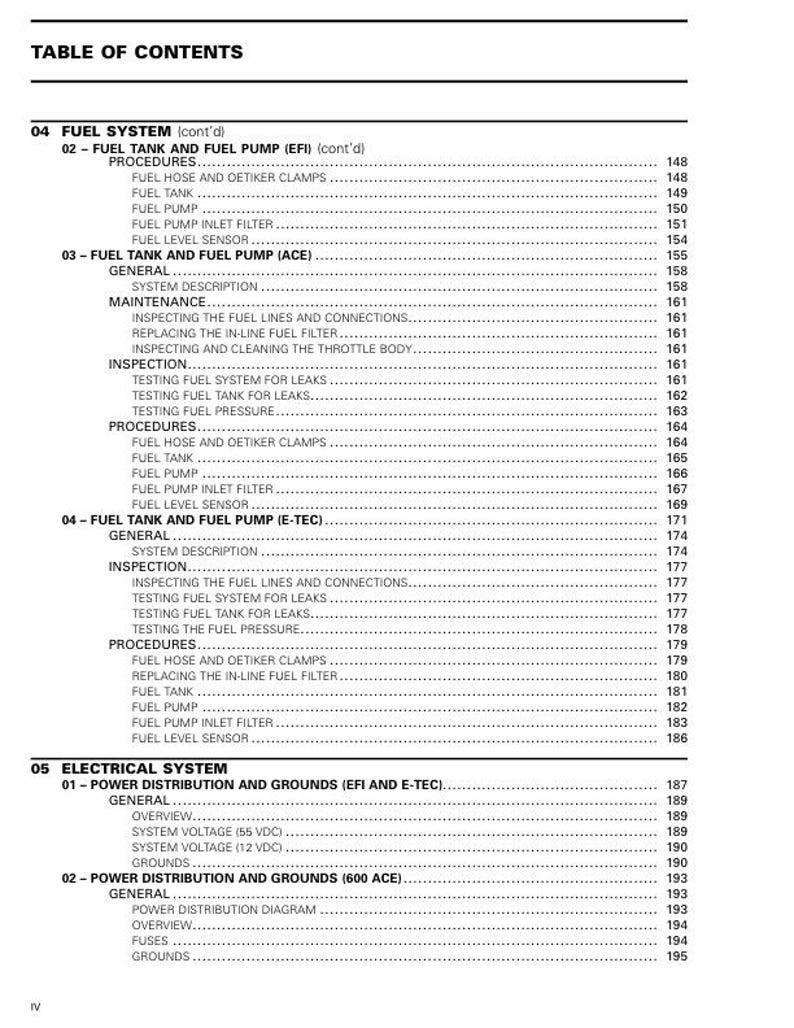 2022 Skidoo Skandic 600 900 Service Manual service manual preview page 6