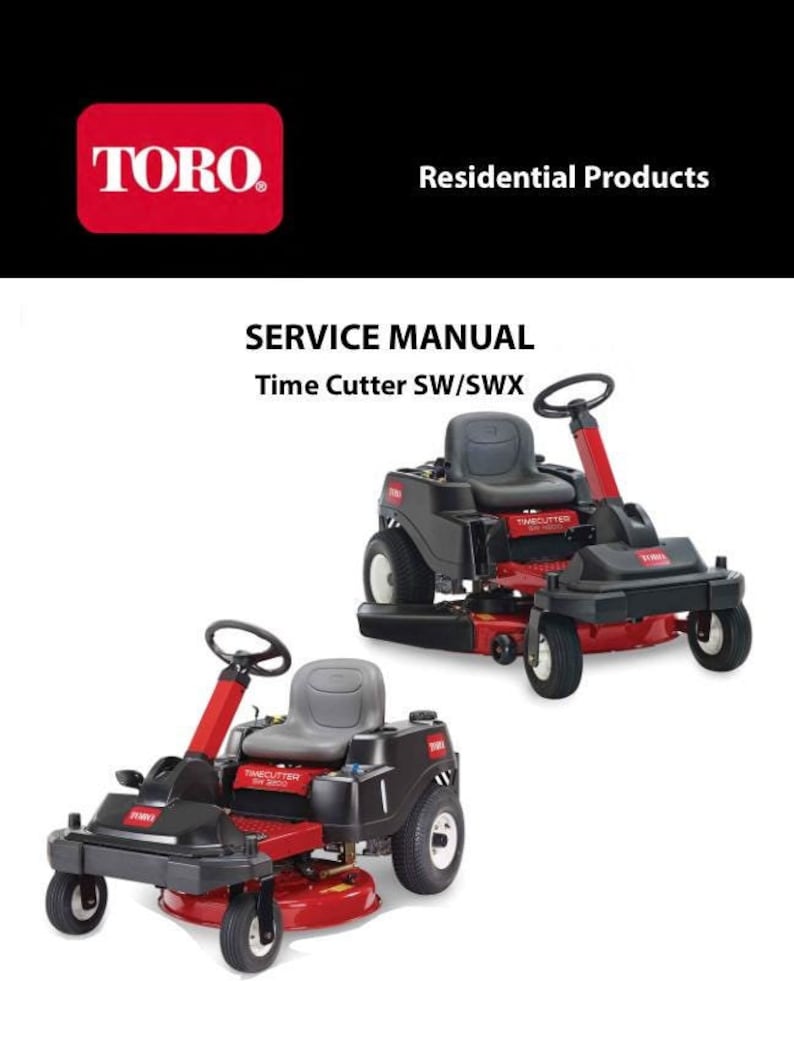 Toro SW SWX 3200 4200 5000 Tractor Service Manual service manual preview page 2