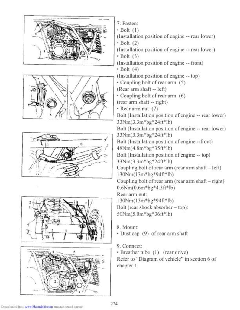 Baja 250 Service Manual service manual preview page 4