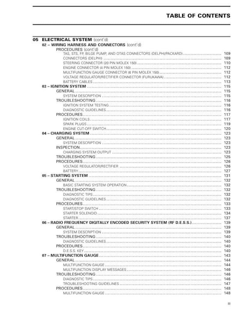 Seadoo Spark Service Manual service manual preview page 5