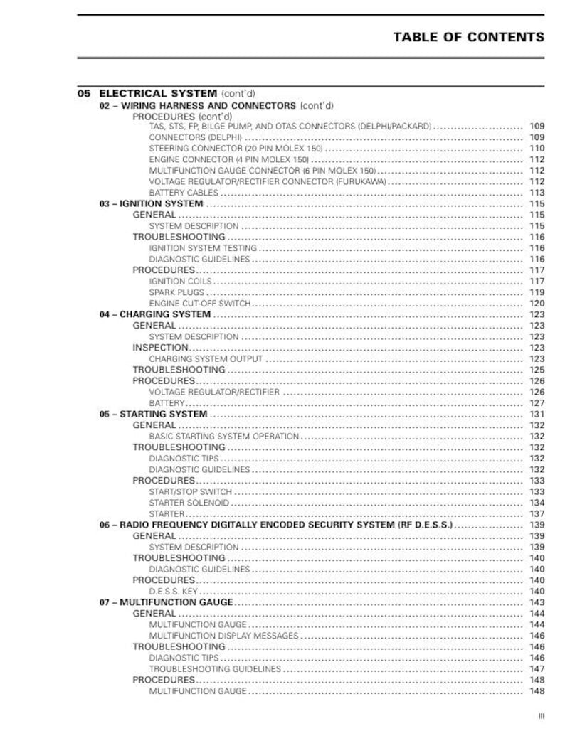 Seadoo Spark Service Manual service manual preview page 5