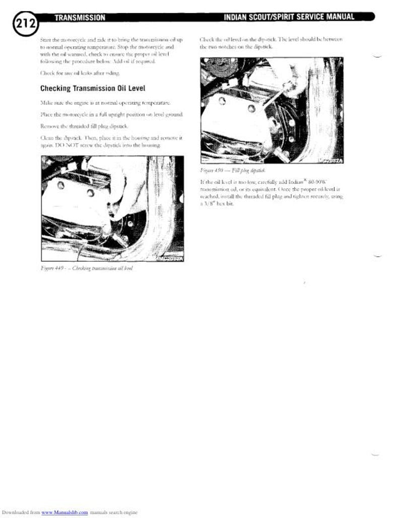 Indian Scout Centennial Springfield Deluxe Service Manual service manual preview page 9