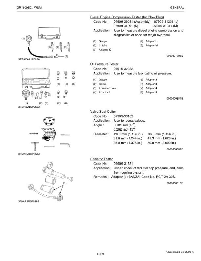 Kubota GR1600EC Mower Service Repair Manual service manual preview page 5