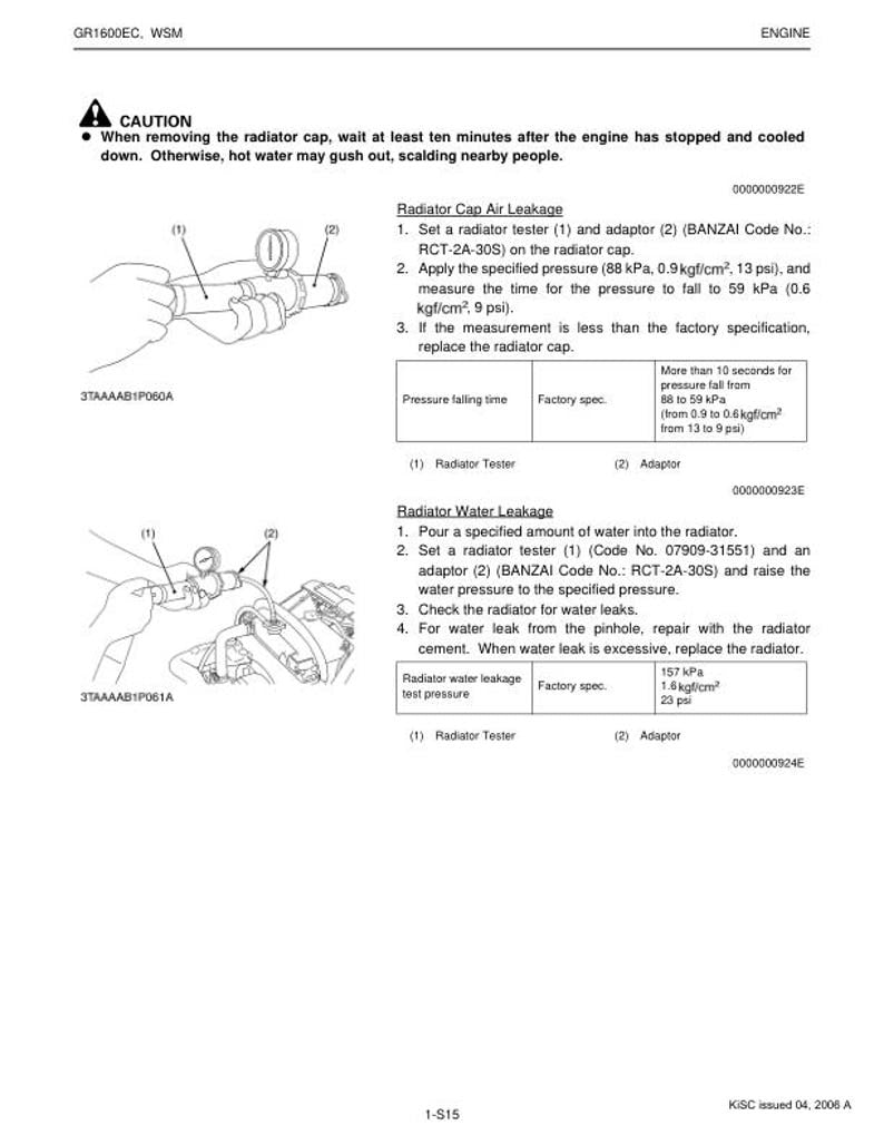 Kubota GR1600EC Mower Service Repair Manual service manual preview page 6