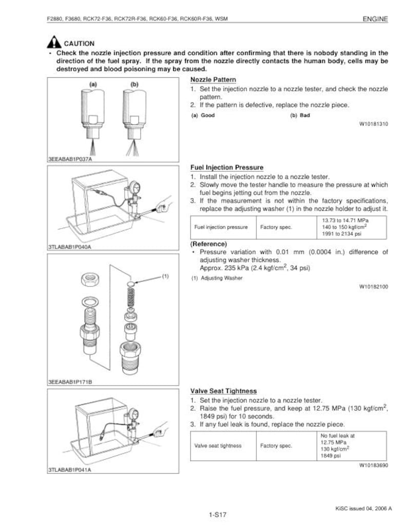 Kubota F 2880 3680 60 72 Mower Service Manual service manual preview page 5