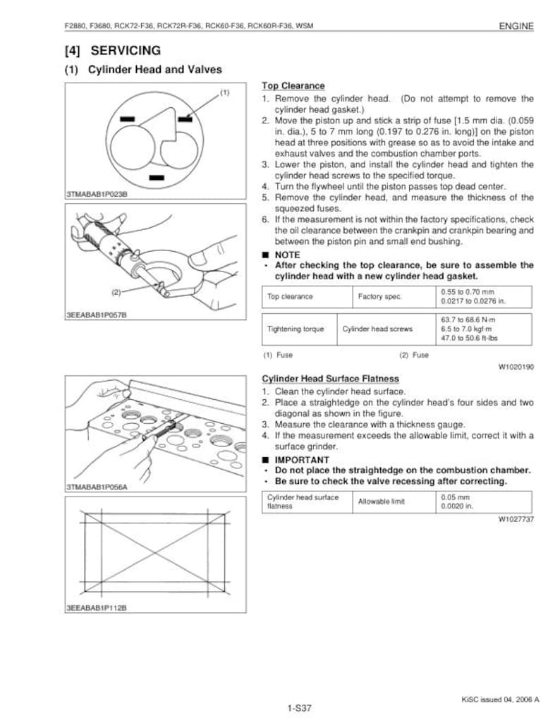 Kubota F 2880 3680 60 72 Mower Service Manual service manual preview page 6