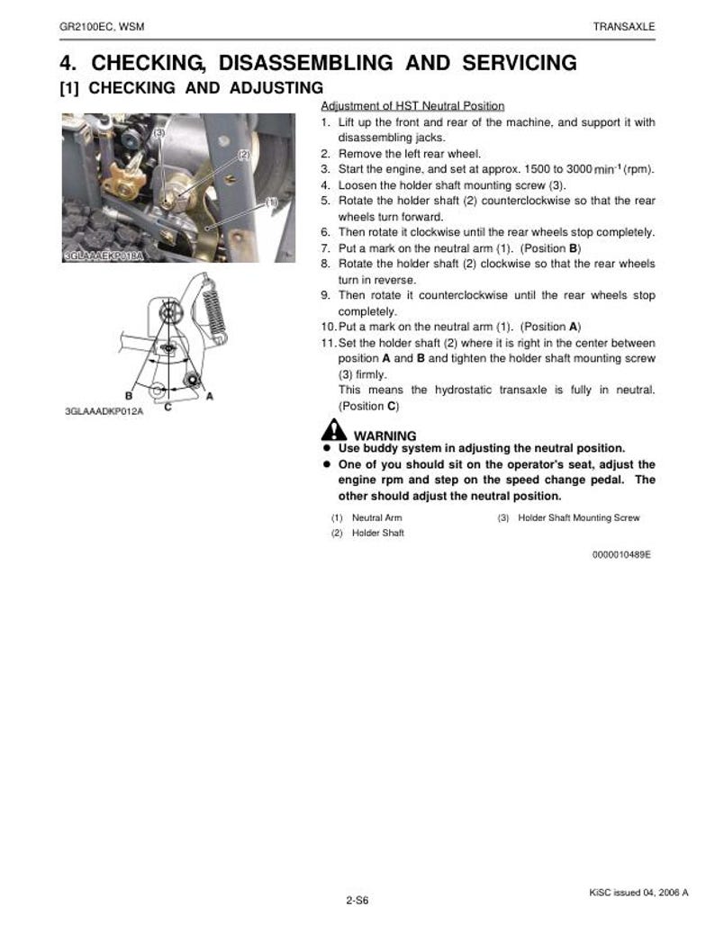 Kubota GR 2100 EC Mower Service Repair Manual service manual preview page 9