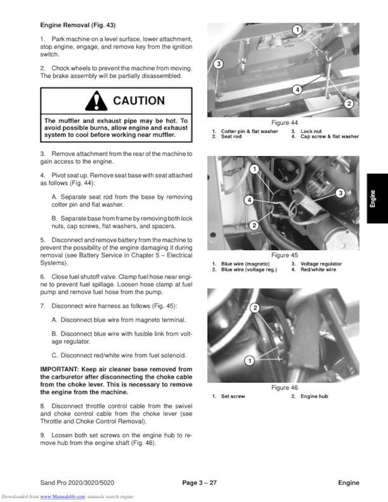 Toro Sand Pro 2020 3020 5020 Mower Service Manual service manual preview page 5