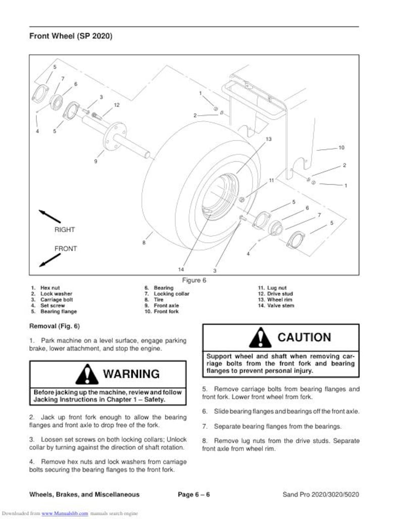 Toro Sand Pro 2020 3020 5020 Mower Service Manual service manual preview page 10
