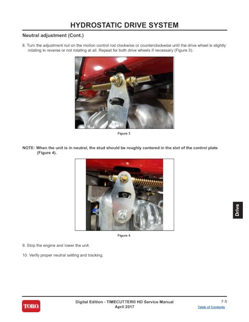 Toro Timecutter HD 75201 75202 75203 75210 75211 75212 74864 Service Manual service manual preview page 9