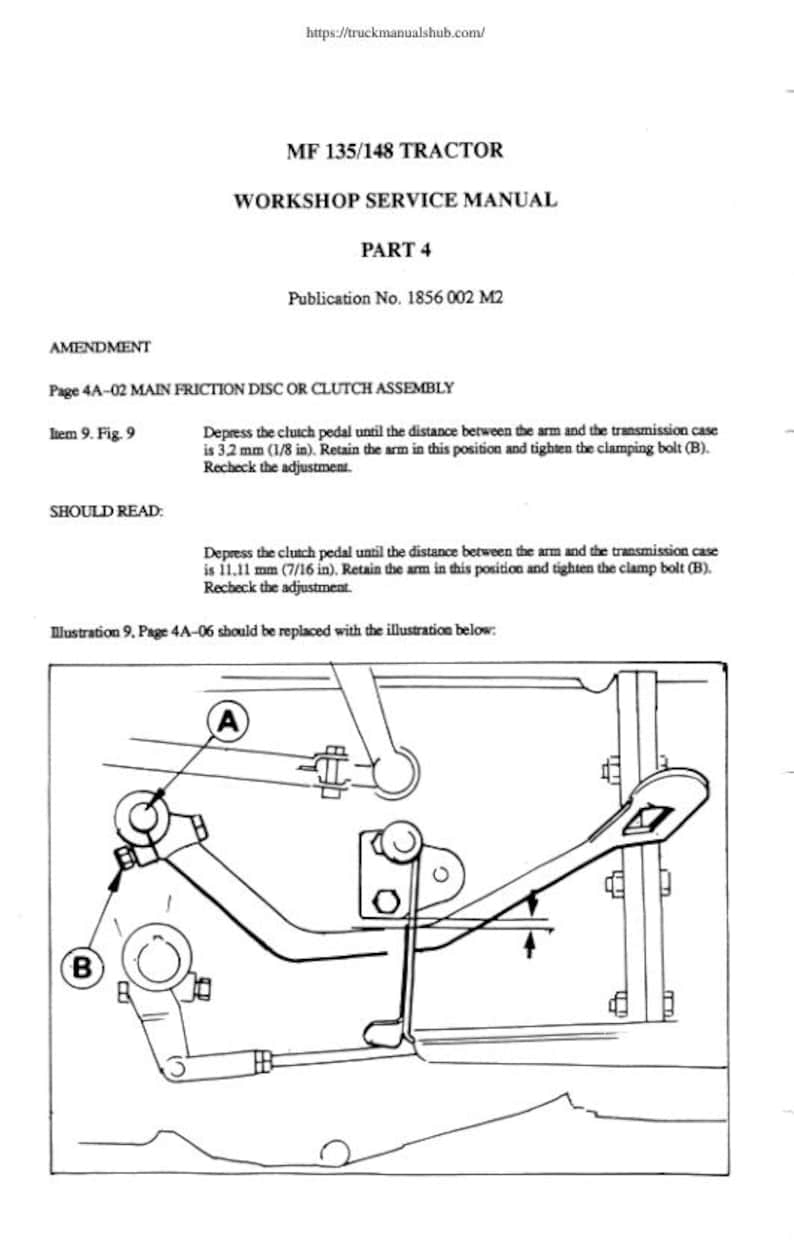 Massey Ferguson 148 Tractor Service Manual service manual preview page 3
