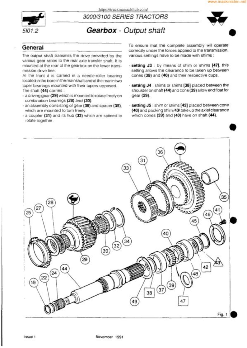 Massey Ferguson MF 3050 3060 3065 Tractor Service Manual service manual preview page 6