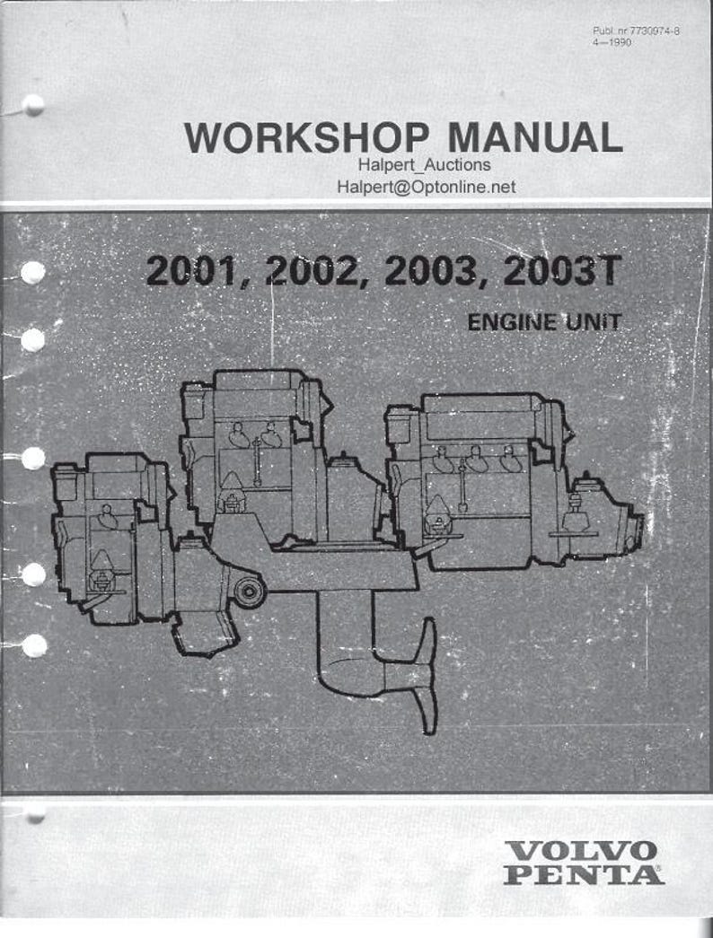 Volvo Penta 2001 2002 2003 2003T Service Manual service manual preview page 2