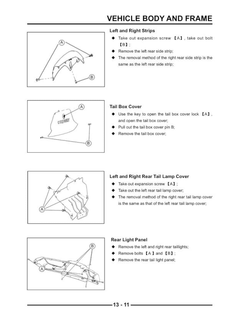 Segway Snarler Service Manual service manual preview page 9