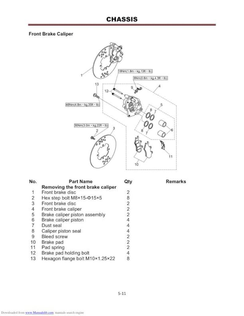 HiSun HS800 Service Manual service manual preview page 9