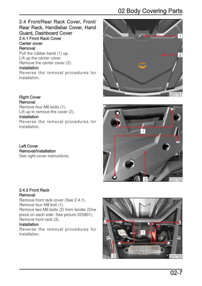 CFMOTO CFORCE 1000 Service Manual service manual preview page 3