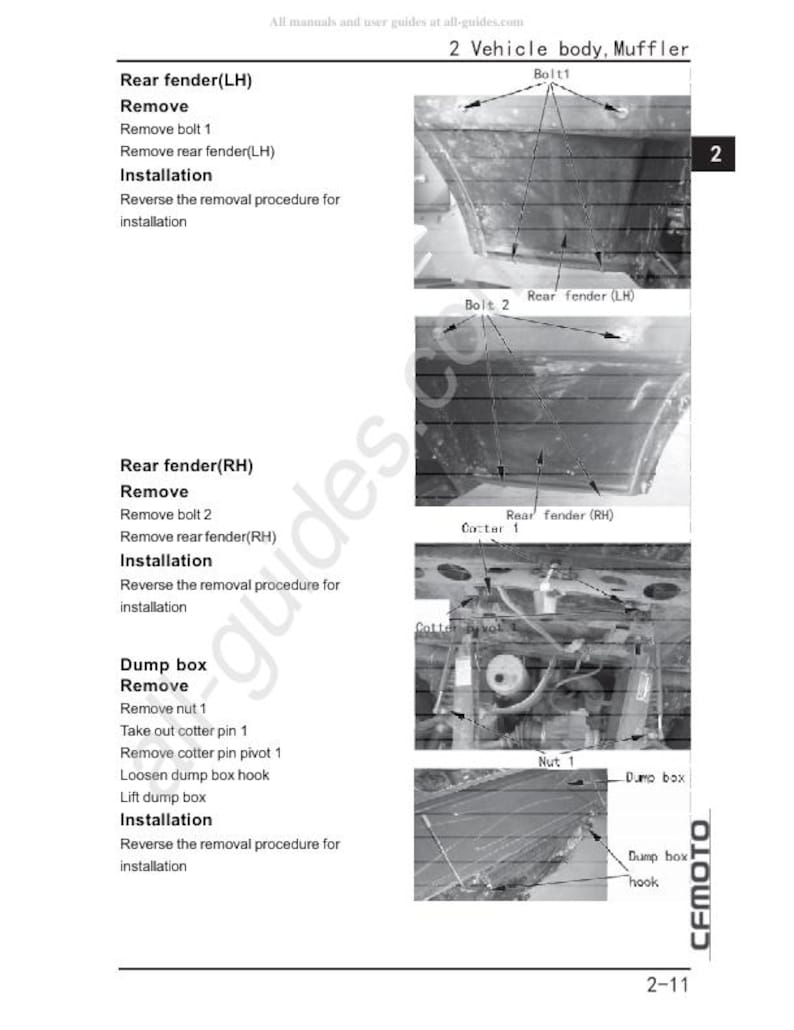 CFMOTO CF500-3 Service Repair Manual service manual preview page 4