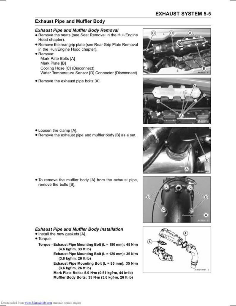 Kawasaki Jetski Ultra 250x Service Manual service manual preview page 7