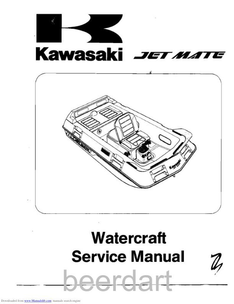 Kawasaki Jet Mate Service Manual service manual preview page 2