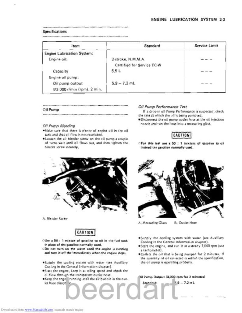 Kawasaki Jet Mate Service Manual service manual preview page 7