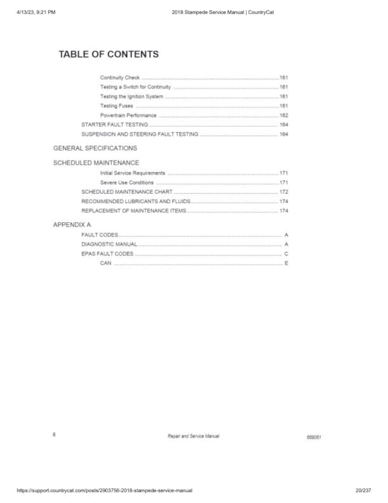 2018-2020 Textron (Arctic Cat) Stampede 900 Service Manual service manual preview page 3