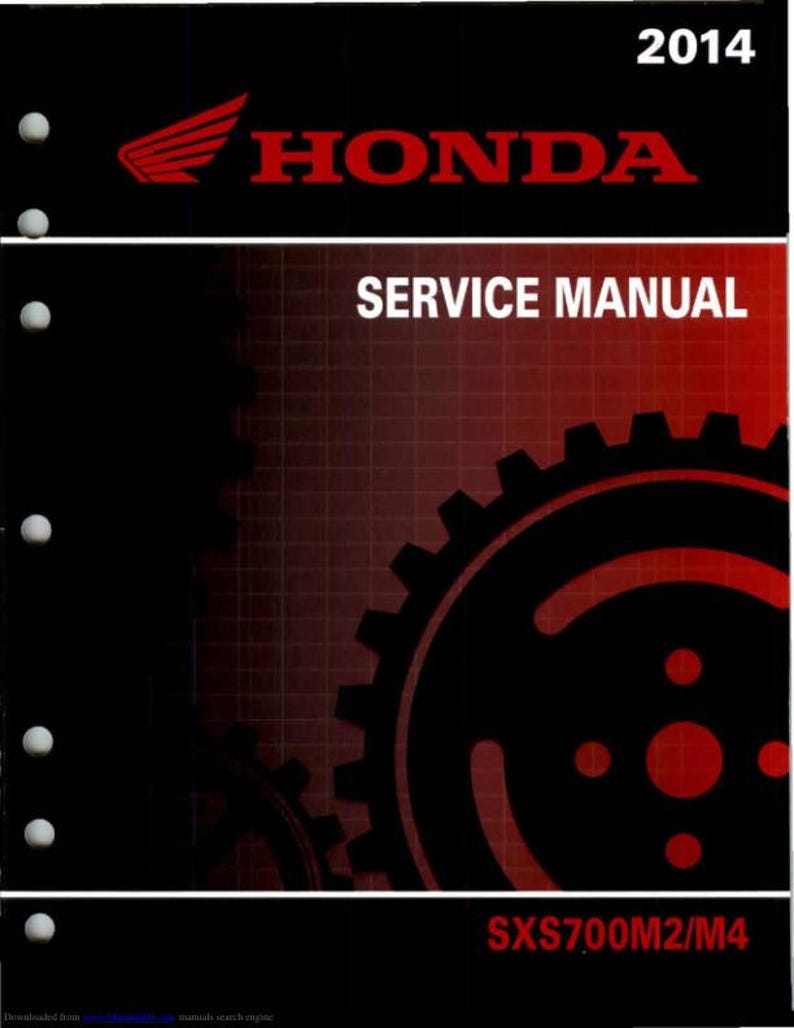 Honda Pioneer SXS700 M2/M4 Service Manual service manual preview page 2