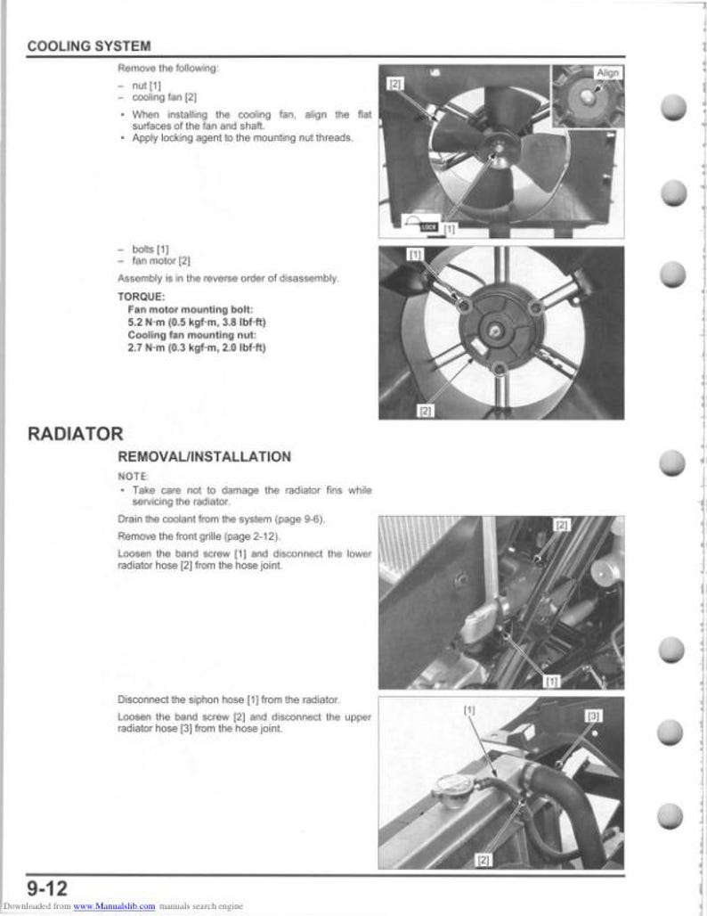 Honda Pioneer SXS700 M2/M4 Service Manual service manual preview page 6