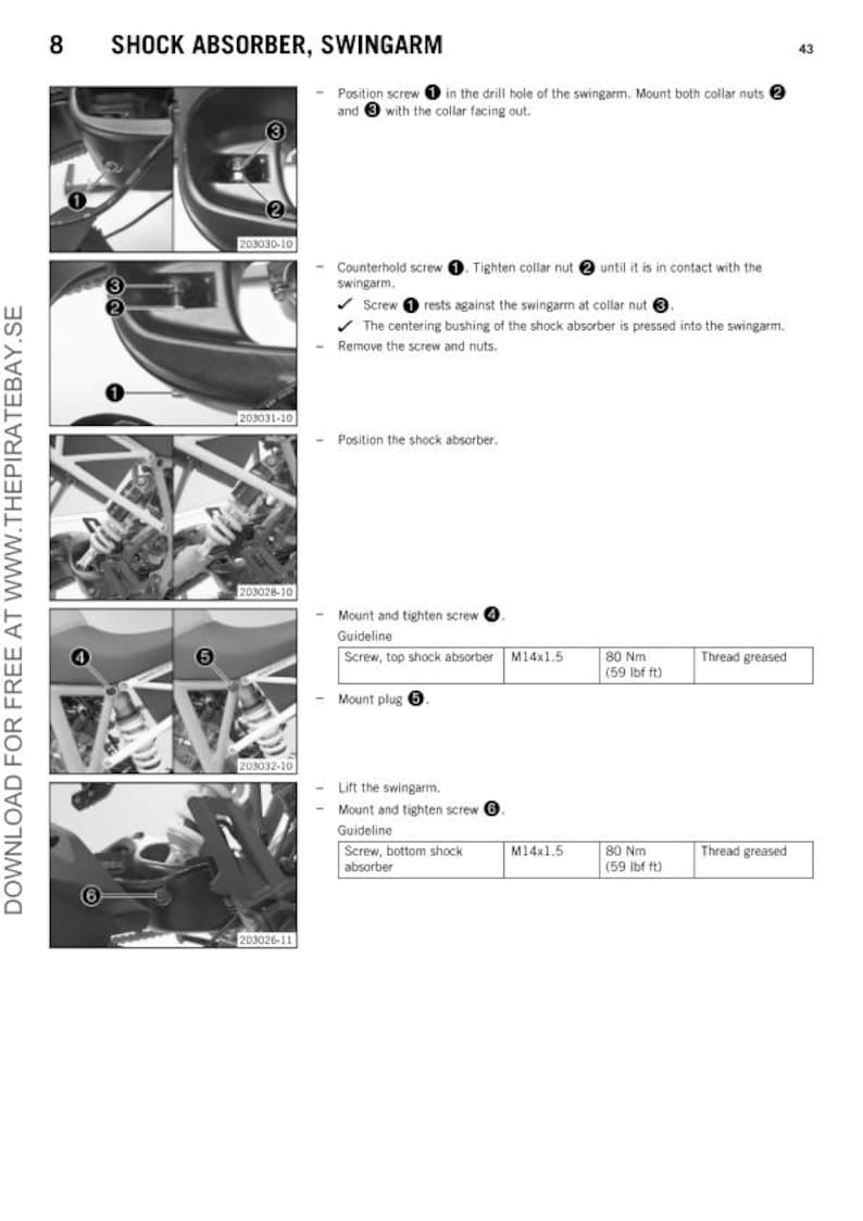 KTM 1290 Super Duke R Service Manual service manual preview page 6