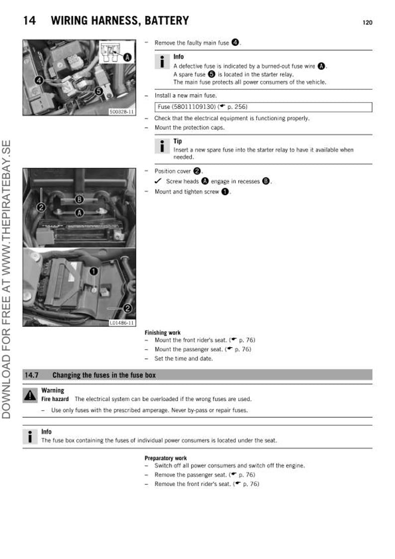 KTM 1290 Super Duke R Service Manual service manual preview page 8