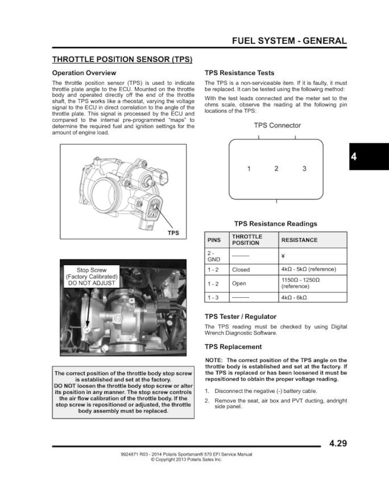 Polaris Sportsman 570 EFI Service Manual service manual preview page 6