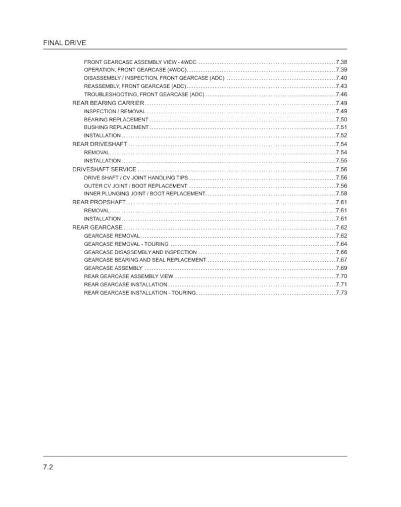 Polaris Sportsman XP 850 1000 Service Manual service manual preview page 8
