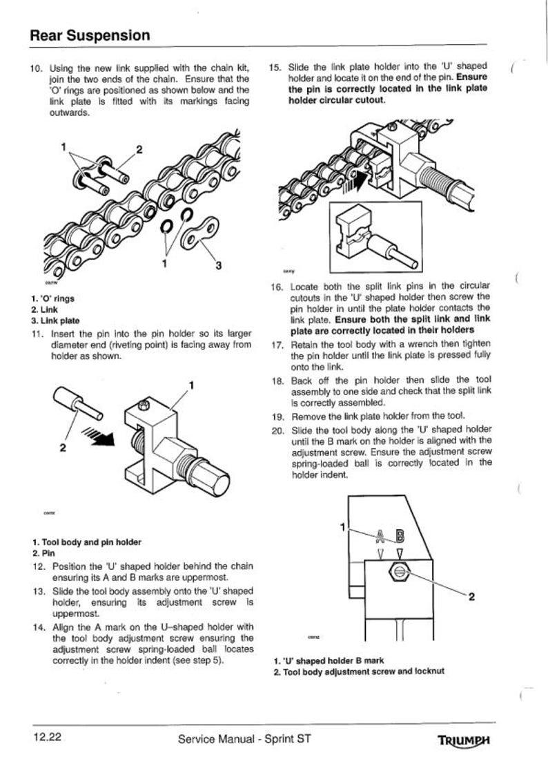 Triumph Sprint ST1050 Service Manual service manual preview page 9