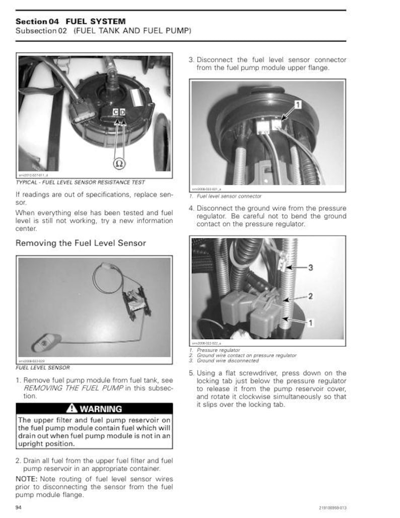 Seadoo Spark Service Manual service manual preview page 8