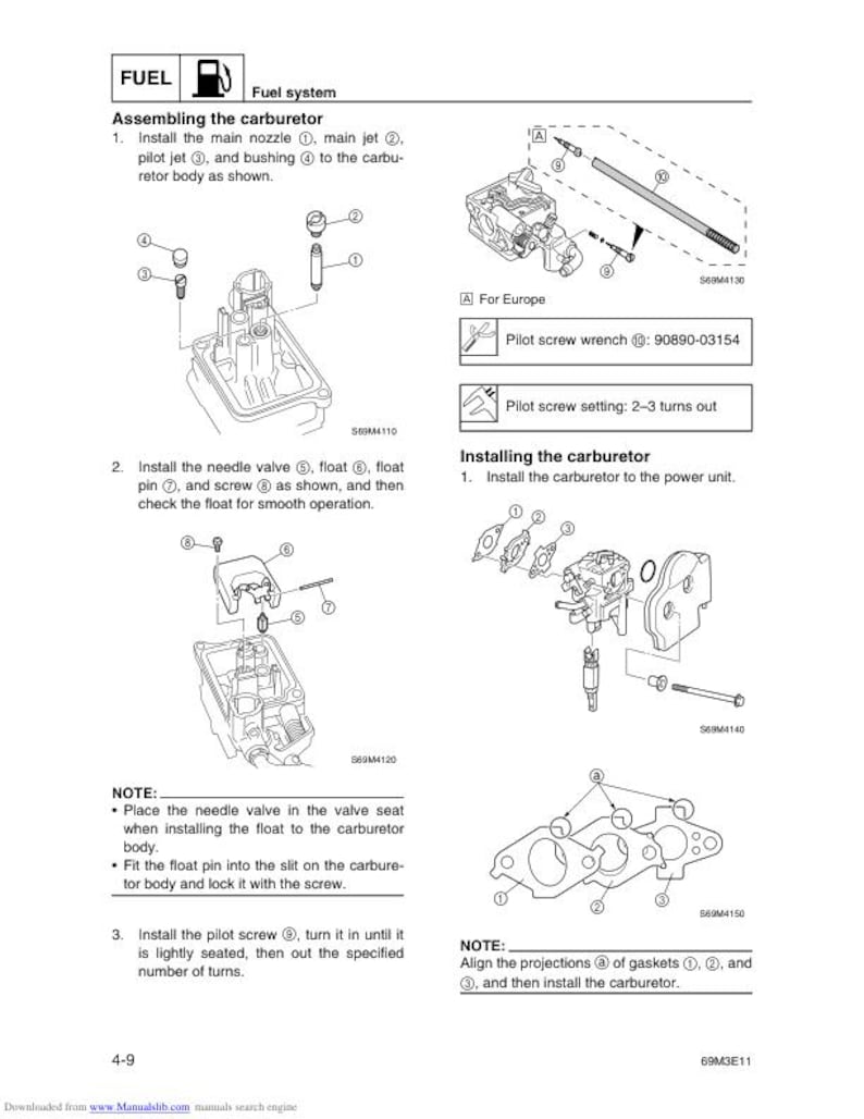 Yamaha 40V 50H 40W 50W Service Manual service manual preview page 6