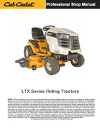 Cub Cadet LTX 1000 Tractor Service Manual service manual preview page 2