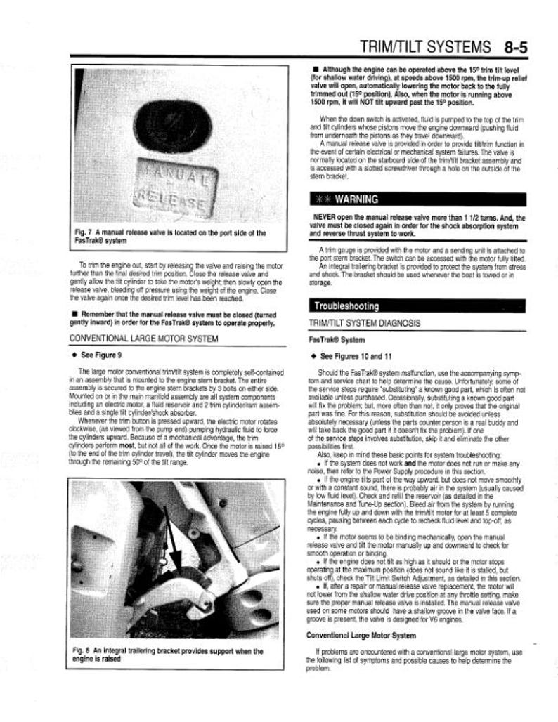 Johnson Evinrude 65 - 300 HP Service Manual service manual preview page 10
