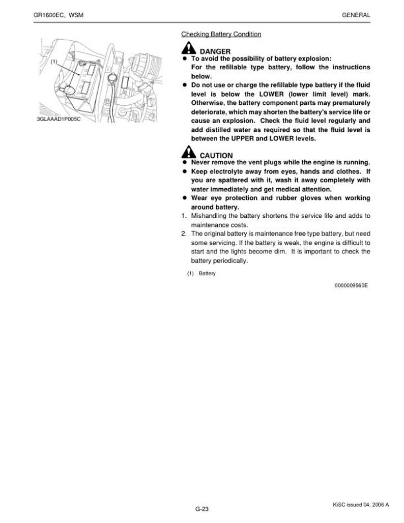 Kubota GR1600EC Mower Service Repair Manual service manual preview page 4