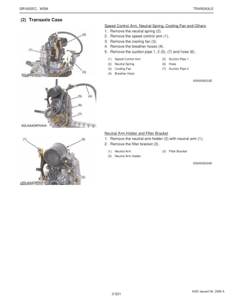 Kubota GR1600EC Mower Service Repair Manual service manual preview page 9