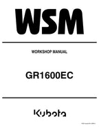 Kubota GR1600EC Mower Service Repair Manual service manual preview page 2