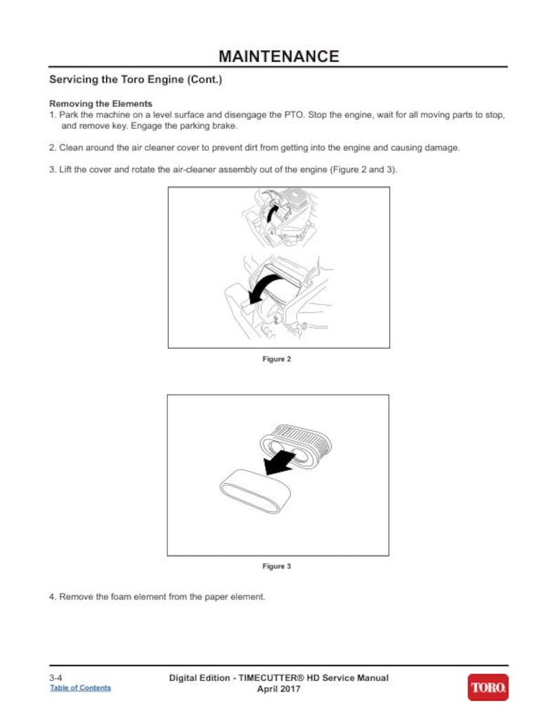 Toro Timecutter HD 75201 75202 75203 75210 75211 75212 74864 Service Manual service manual preview page 4