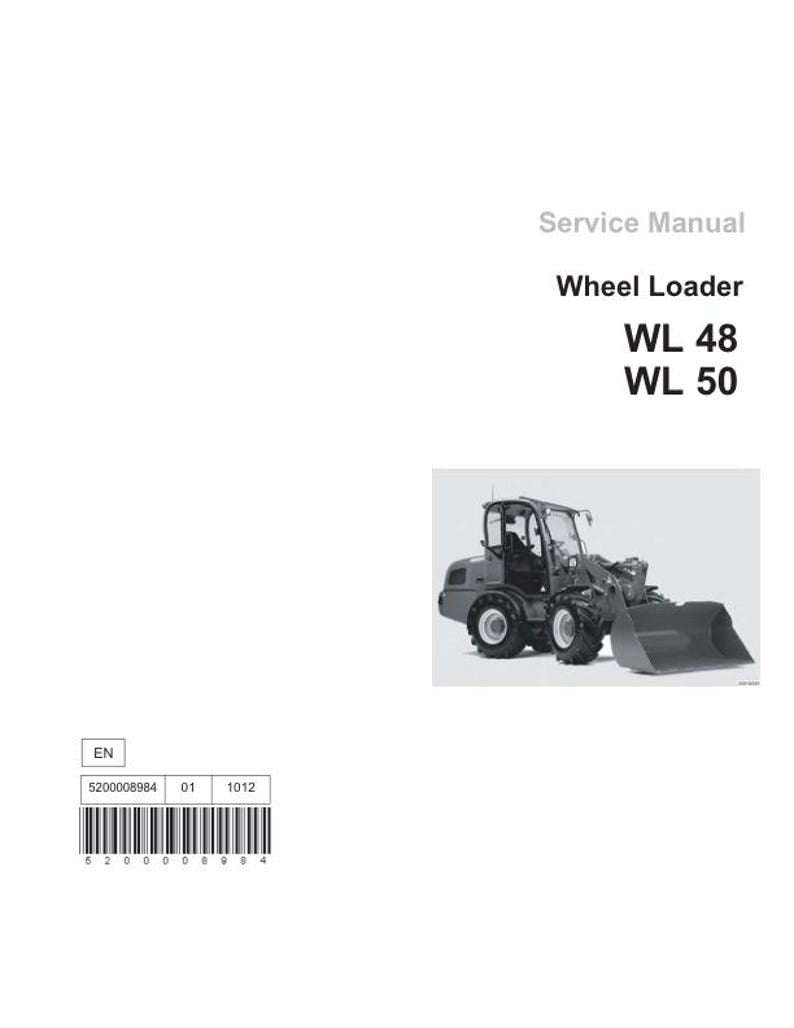 Wacker Neuson WL 48 50 Wheel Loader Service Manual service manual preview page 2