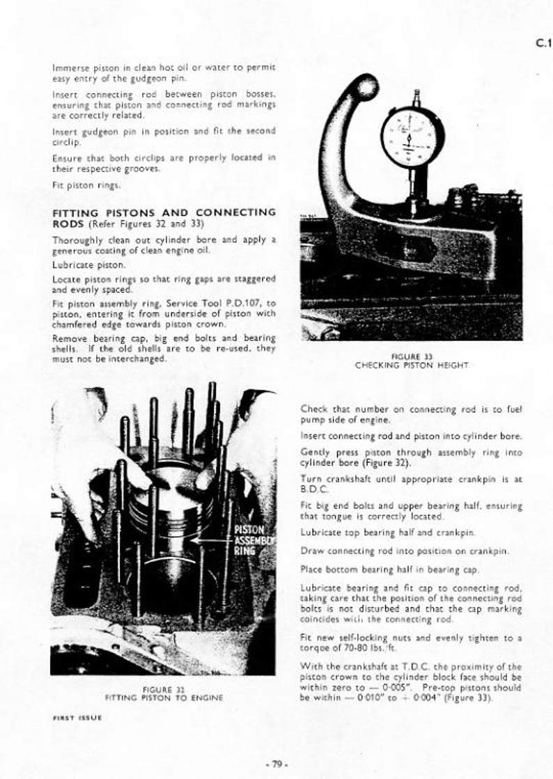 Massey Ferguson MF35 MF122 MF130 MF135 MF148 Tractor Service Manual service manual preview page 3