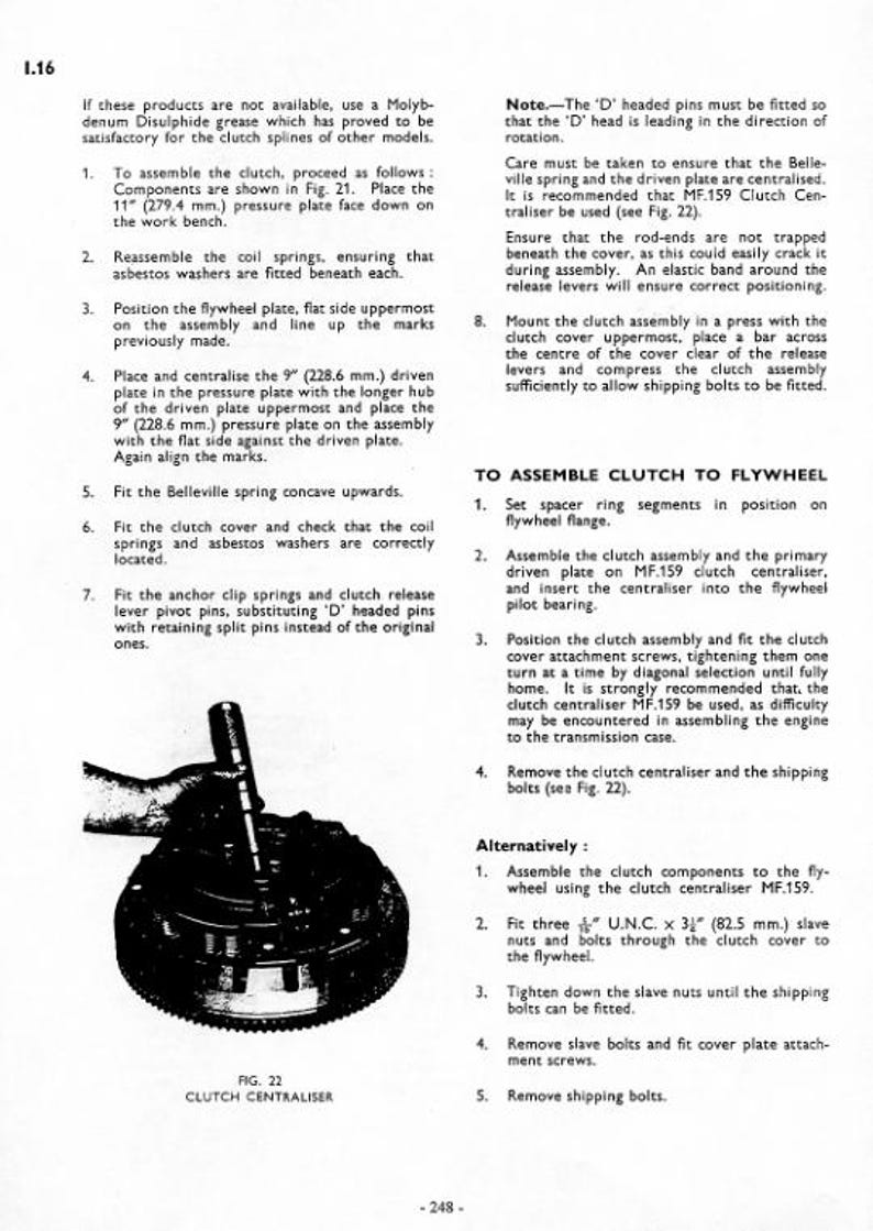 Massey Ferguson MF35 MF122 MF130 MF135 MF148 Tractor Service Manual service manual preview page 4