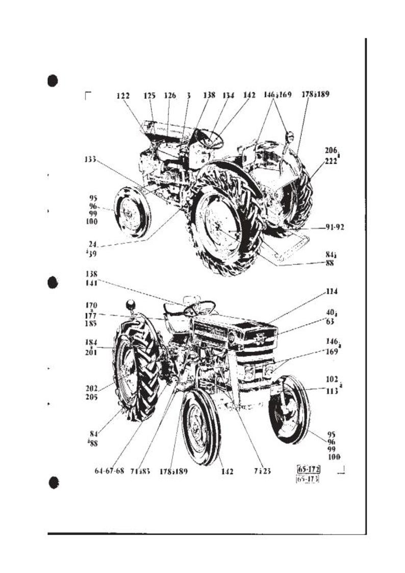 Massey Ferguson MF35 MF122 MF130 MF135 MF148 Tractor Service Manual service manual preview page 7