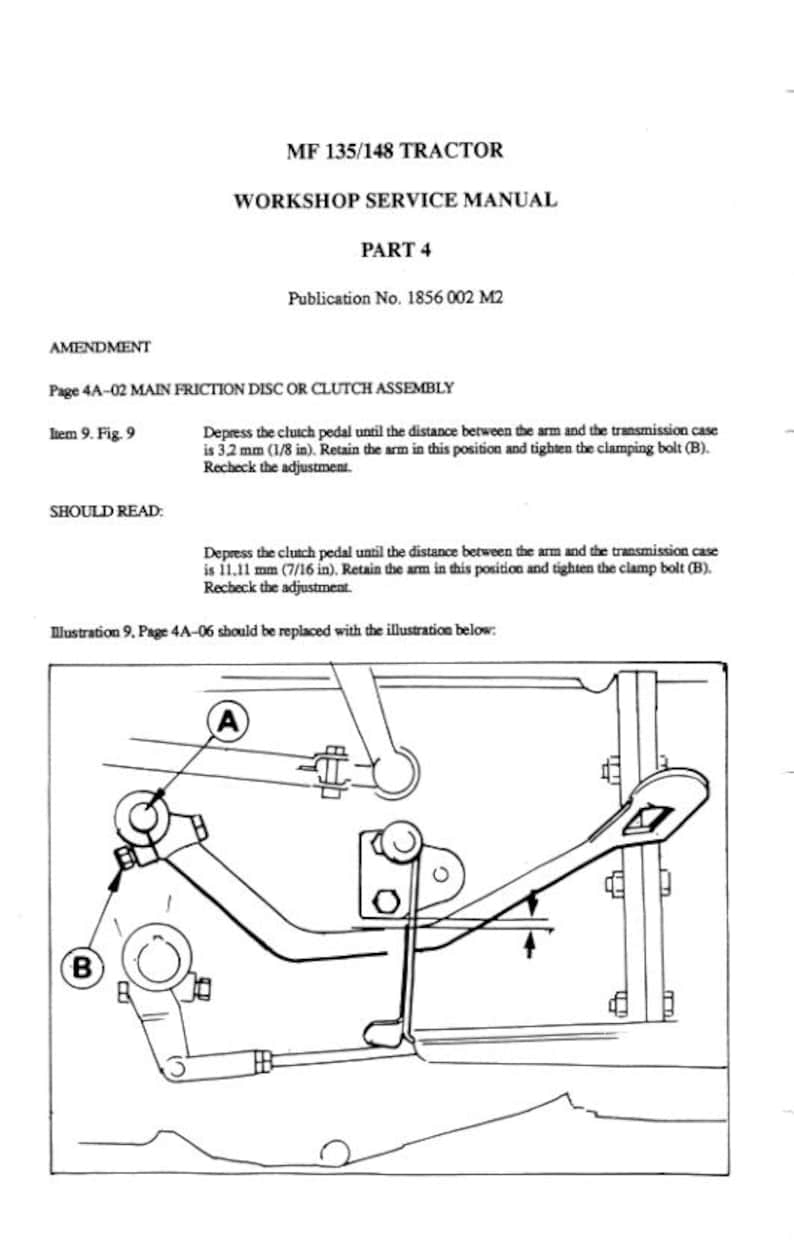 Massey Ferguson MF35 MF122 MF130 MF135 MF148 Tractor Service Manual service manual preview page 8