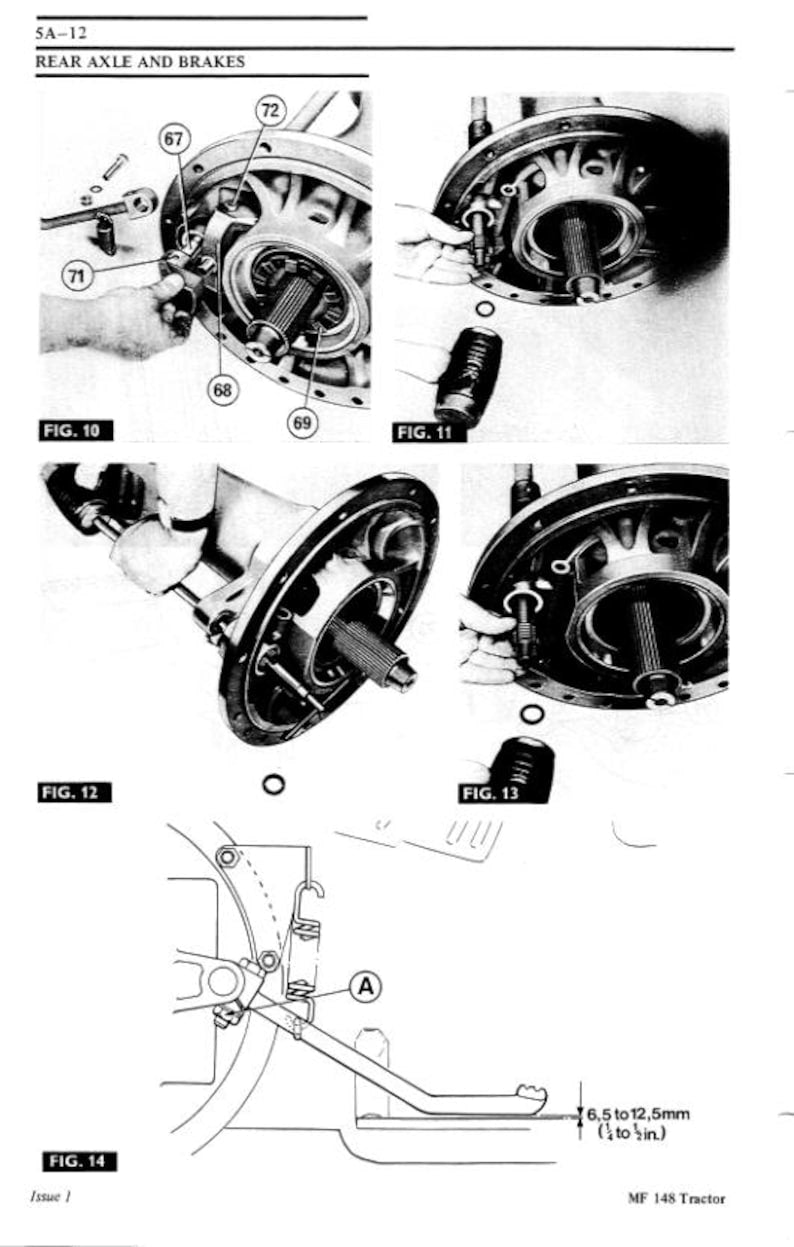 Massey Ferguson MF35 MF122 MF130 MF135 MF148 Tractor Service Manual service manual preview page 10